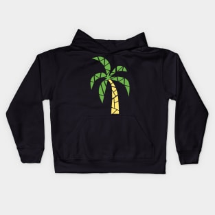 GREEN Yellow Palm Tree Kids Hoodie